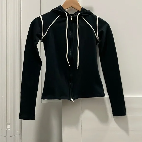 Y2K Vintage Armani Exchange Zip Up Hoodie Size XS - Picture 2 of 5